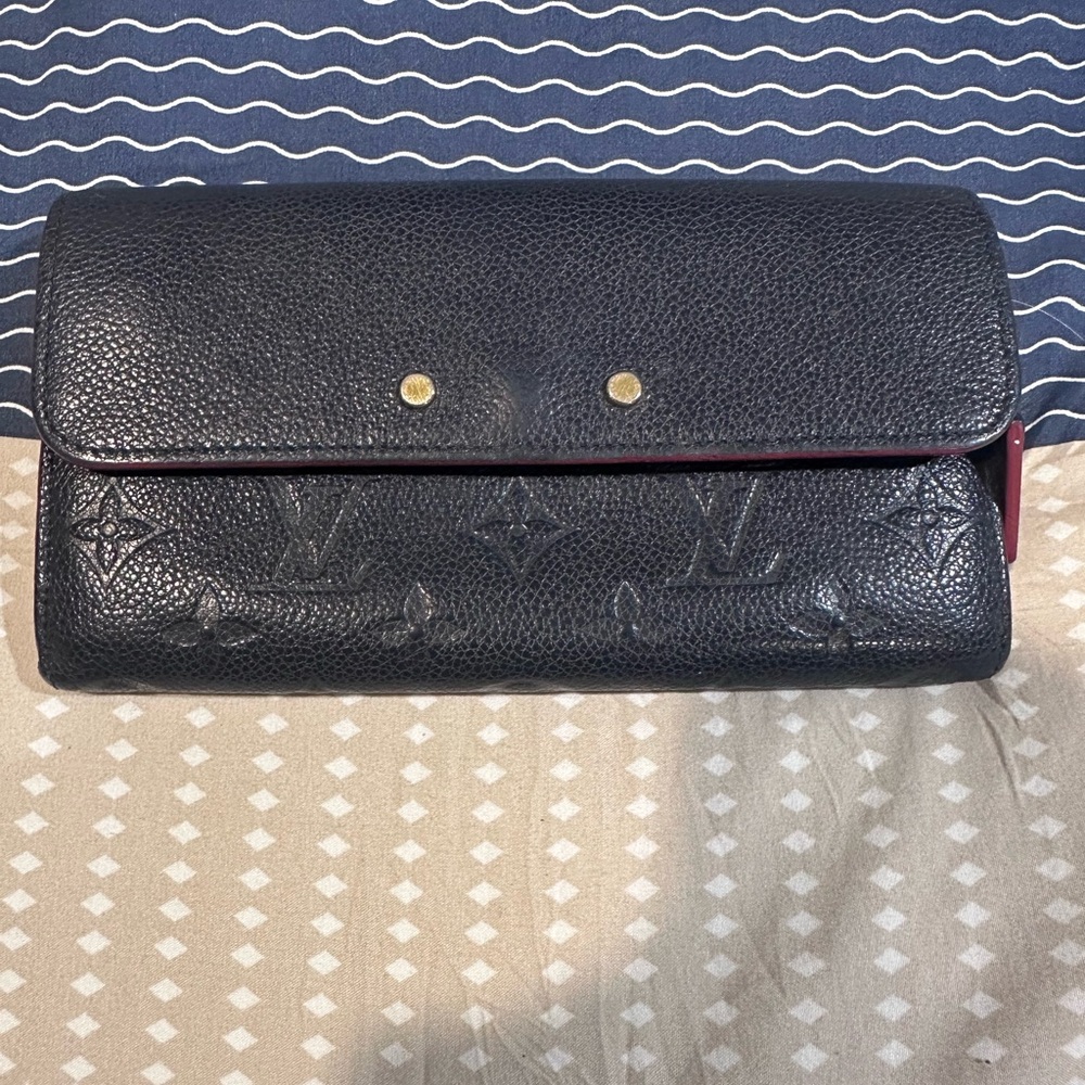 Louis Vuitton continental blue empriente wallet